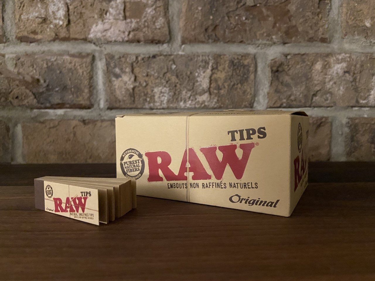 RAW Unbleached Regular Tips, 50 tips per pack