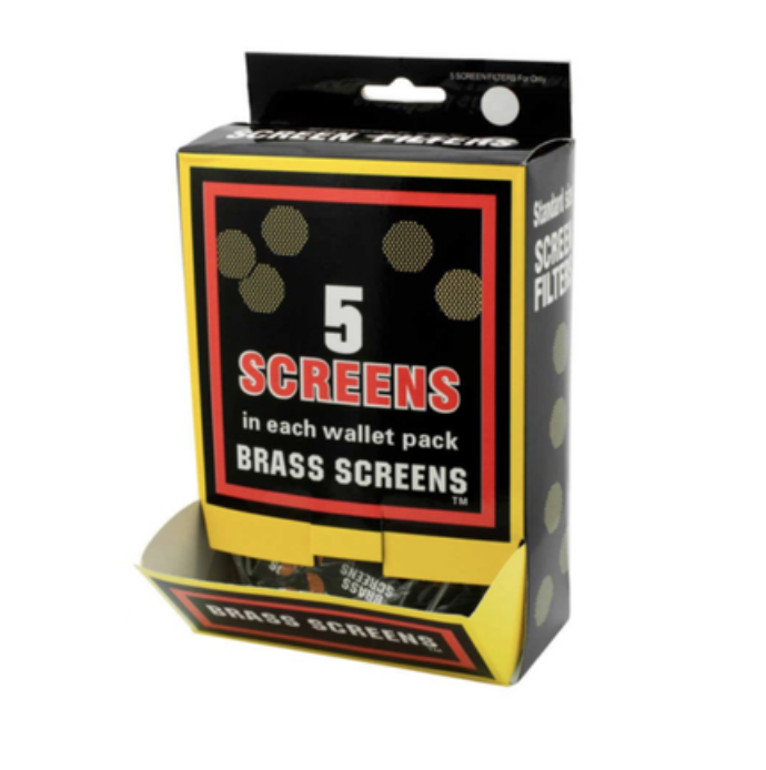 Pipe Screens Brass Wallet Pack - 5 screens in each wallet pack