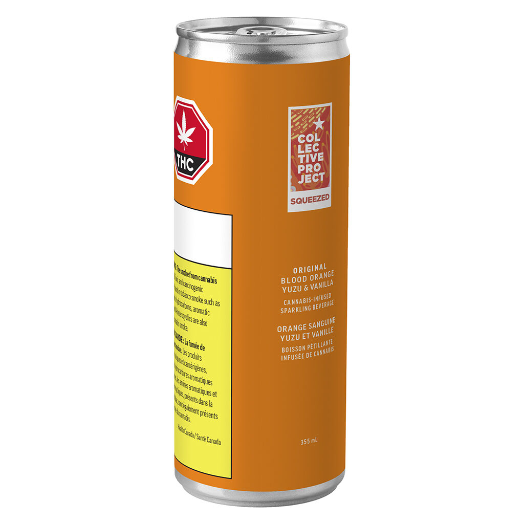 Collective Project - Original Blood Orange Yuzu & Vanilla Sparkling Juice - Collective Project - Original Blood Orange Yuzu & Vanilla 1:1 THC:CBD Sparkling Juice - 355ml