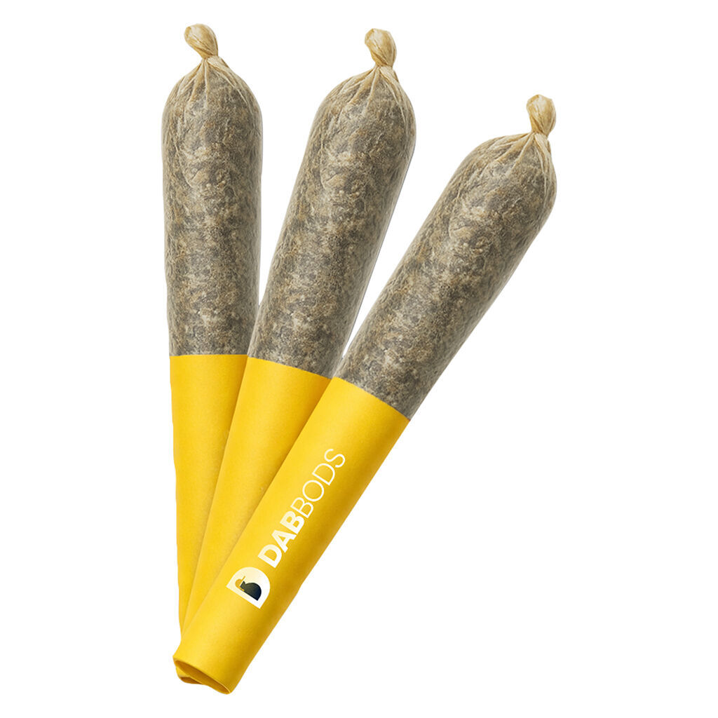 Dab Bods - Lemonberry 60’s+ Dbl Infused Pre-Roll - Sativa - 3x0.5g