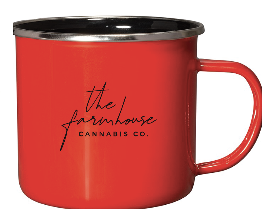 Farmhouse Campfire Mug - red