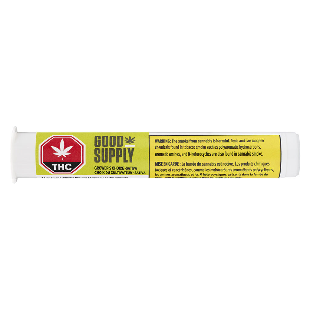 Good Supply - Grower's Choice Sativa Pre-Roll - Good Supply - Grower's Choice Sativa - 1x1g