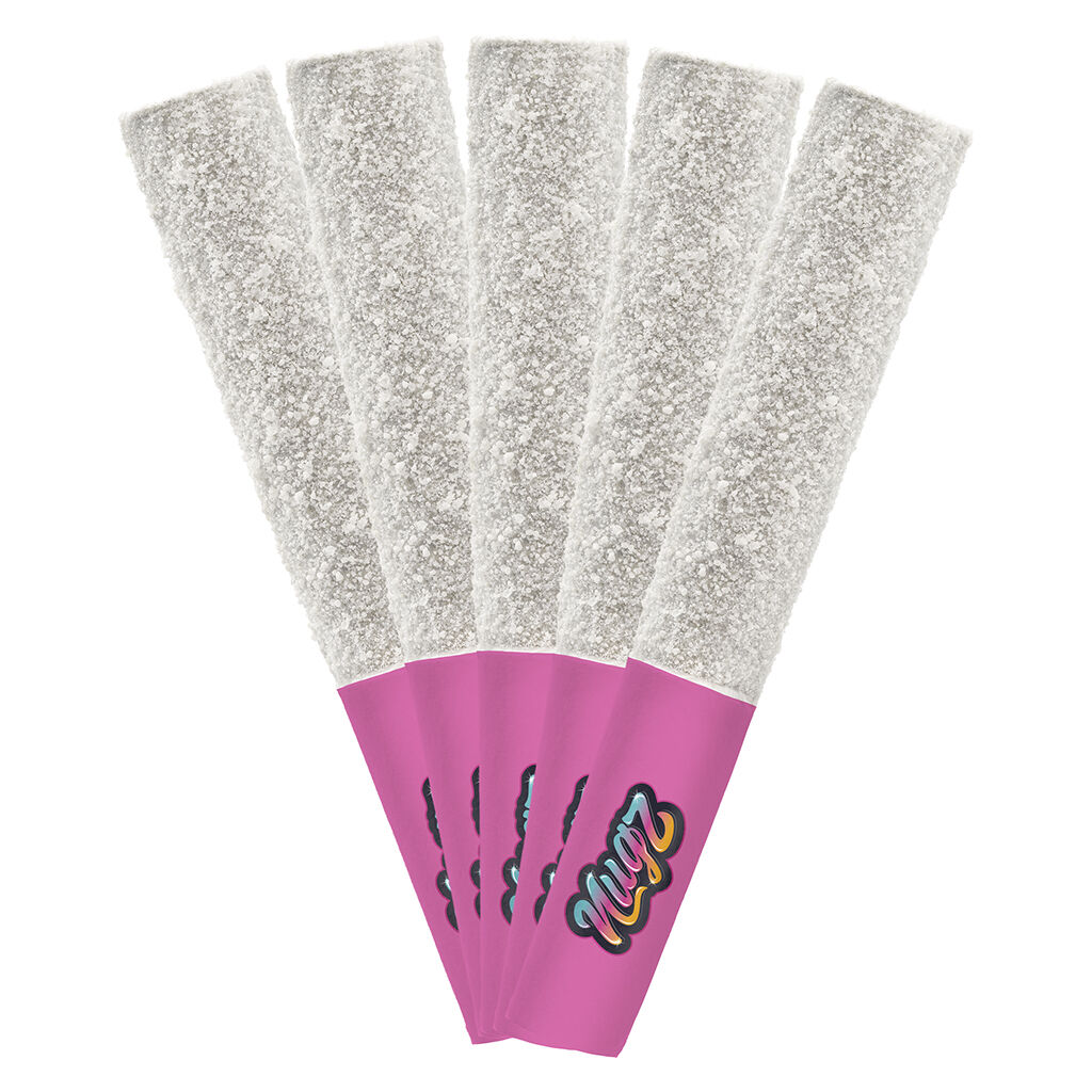 Nugz - Flavour Bomb 40 Pink Berry Rush Diamond Infused Pre-Roll - Hybrid - 5x0.5g